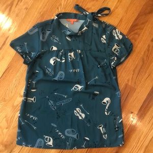 ModCloth Musical Instrument blouse size small